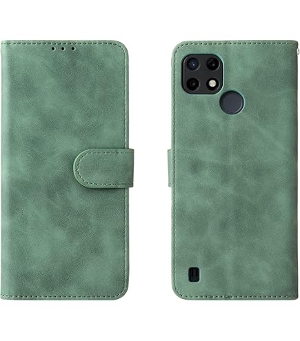 Custodia SHIEID Per Realme C21 In Vetro Temperato Con Effetto Marmo Blu - Cover Sottile Con Bordo Morbido In TPU, Protezione Antiurto