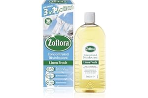 1x Zoflora 3in1 Action Concentrated Disinfectant Linen Fresh 500ml