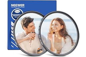NEEWER 67 mm 1/4 i 1/8 czarny filtr do obiektywu aparatu dyfuzyjnego, zestaw 2 sztuk, czarny filtr z efektem kinowym Pro Mist wielowarstwowa szklana torba do przechowywania, ściereczka do czyszczenia,