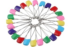 HAIFLY Baby pins spille colorate bambino neonato bambini panno di bloccaggio Diaper spille di sicurezza, 100 Pcs