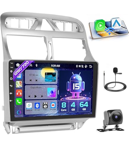 AWESAFE Autoradio Android 13 Pour Peugeot 307 307CC 307SW (2002-2013