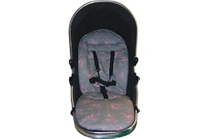 Jillyraff Stone Rose Design Padded Seat Liner Designed to fit iCandy Peach Pushchairs