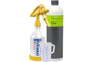 detailmate Set avec flacon pulvérisateur Kwazar 360°, Koch Chemie Green Star Nettoyant universel 1 l Verre doseur 50 ml