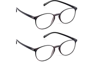 Read Optics Reading Glasses +1.0 Womens, Mens Non Prescription Round Ready Readers in Tort, Great Every Day Essential Eyewear. 2 Pairs from
