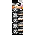 Duracell Specialty 1620 Lithium Coin Battery 3V, Pack of 5 Designed for use in keyfobs, Scales, wearables and Medical Devices