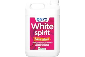 Onyx - White Spirit Sans Odeur - Solvant Diluant Peintures et Vernis - Produit Nettoyant Décapant Peinture - Fabrication Française - 5L
