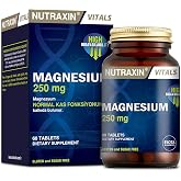 Nutraxin Vitals Magnesium 250 mg 60 Tablet Takviye Edici Gıda