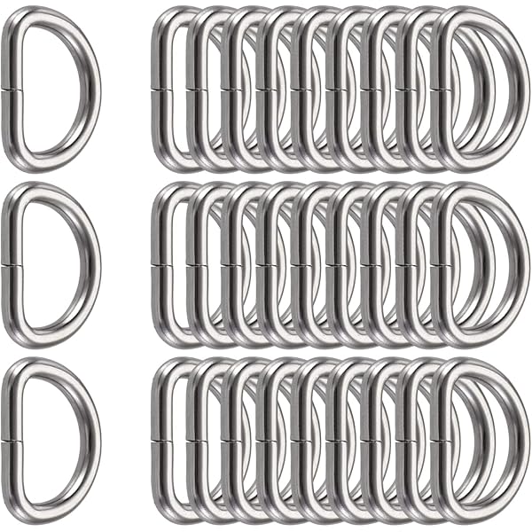 15-50mm D Anello Metallo Fibbia Per Cinturino Fettuccia - Foto 3