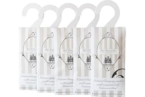 TOTAL WARDROBE CARE VALETING & STORAGE Total Wardrobe Care Natural Freshener Sachets With Essential Oil Blend Moth Repellent And Freshener For Wardrobe Storage (Cedarwood Blend, Hanging Sachet)