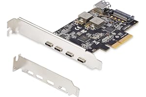StarTech. com USB PCIe Card with 5 Ports 3.2 10Gbps, USB-C and A Internal