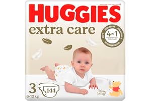 Huggies Babyblöjor Extra Care Disney-design storlek 3, 144 blöjor (2 x 77)