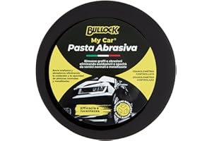 Bullock Car Care Pasta Abrasiva Granulometria Controllata – Rimuovi Graffi, Abrasioni, Ossidazioni, Residui di Vernici, Opacità, per Auto Normali & Metallizzate, Effetto Lucidante Professionale, 150ml
