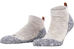 FALKE Homme Lodge Homepad Chaussons Chaussettes Picots Antidérapants Sur La Semelle Meilleure Adhérence Fins Couture Plate Aux Orteils Respirants Coton 1 Paire