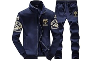 Duohropke Trainingsanzug Herren Winter Warm Jogginganzug mit Fleece Gefütterte, Männer Sportanzug Casual Kapuzenjacke Jogginghose Kombiteil Sweatjacke Traininghose Set