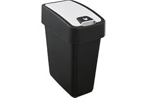 keeeper Cestino Premium con Coperchio Basculante, Soft Touch, 10 L, Magne, Grigio Grafite