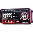 BSIDE ZT-5566 Dual Display Digital Multimeter EBTN LCD + Wireless Speaker + Clock 19999 Counts Desktop DMM with 2Pcs 18650 Battery,Black