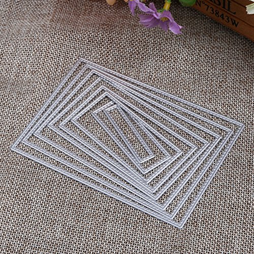 Amazingdeal365 Metall Form Schablonen Schneiden DIY Dekor Sammelalbum Karten Buchzeichen Lesezeichen als Geschenk für Freunde Geburtstag Kinder,Kindergarten Hobby Schule Handarbeit Unterricht usw. Ein tolles Geschenk! (8 PCS) - 2