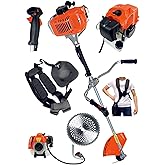 4.5 Hp 2 Stroke Dark Orange Side Type Petrol Engine Lawn Mower