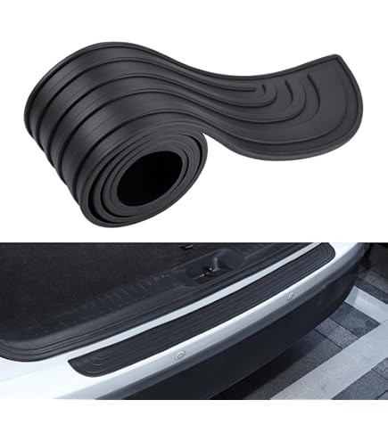 AutoStyle 2/35178 Stainless Steel Rear Bumper Protector Compass 2017 'Ribs' (Silver