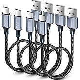 aceyoon 4 Pezzi Cavo USB Type-C 50cm Cavo USB C Rapida Ricarica Cavo USB C USB Nylon Intrecciato Compatibile con Samsung Gala