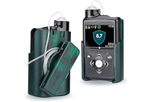 Healvaluefit Insulin Pump Holder with 360° Rotation, Insulin Pump Case with Clip for Medtronic MiniMed 630G 640G 670G 770G 780G (Green)