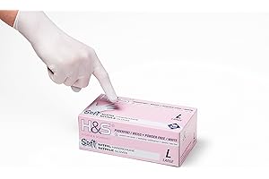 ISC Hygiene & Safety Nitrilhandschuhe S, Einweghandschuhe, Einmalhandschuhe, Kochhandschuhe Lebensmittel - 100 Stück Größe 7 Small weiß - puderfrei non latex latexfrei - Gummihandschuhe Einweg