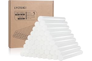 LYCTEIKI 100 Stück Heißklebestifte, 11 mm x 100 mm, Transparent Heissklebesticks, für Heißklebepistole, ideal für Heimwerken Reparieren Dekorieren