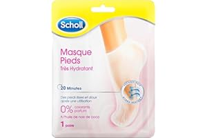 Scholl Masque Pieds Très Hydratant à l'Huile de Noix de Coco - 1 paire
