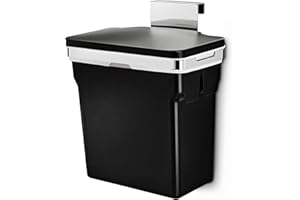 simplehuman CW1643 cubo para armario, estructura de acero resistente, 10 L