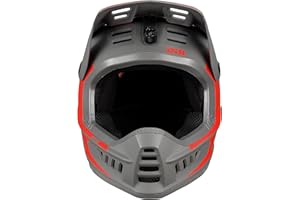 IXS XACT Evo Casque Intégral VTT/BMX Adulte Unisexe, Red-Graphite, XS (49-52cm)