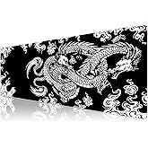 Klasse Pro - 10 Farklı Model Dikişli Kenar 90x40 cm Oyuncu Gaming Mouse Pad (Dragon Knot, 90x40 cm)