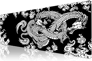Klasse Pro - 10 Farklı Model Dikişli Kenar 90x40 cm Oyuncu Gaming Mouse Pad (Dragon Knot, 90x40 cm)
