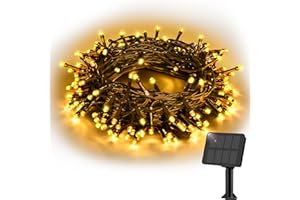 Etopgo Solar String Lights Outdoor, 16FT 50LED Solar fairy lights waterproof 8 Modes Solar Powered Garden Decorative Lights for Tree,Patio, Garden,Yard,Home,Wedding,Party