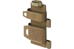 TOPTACPRO Porte-Garrot Tactique et Ciseaux Molle TQ Pochette de Ciseaux médicaux Trauma IFAK Holster Garrot Carrier (Coyote Brown)