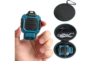 QUPERR Mini głośnik Bluetooth – wytrzymały głośnik IP56 z klipsem, magnesem i uchwytem do noszenia – odporny na kurz i wodę rozbryzgową, idealny na plac budowy, do ogrodu i prac na wysokości