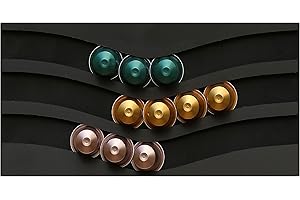 CAFEDECO distributeur porte capsules compatible nespresso 3HBK capacité 30 capsules, dosettes 33x16x1cm