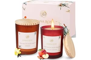 ‎LUANA ROSE Luana Rose Duftkerzen Geschenkset - 2x200g, Langanhaltender Duft, 100% Natürliche Sojawachs mit Ätherischen Ölen - Hochwertige Geschenke für Frauen, Aromatherapie Kerze - Scented Candle Set