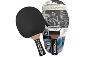 Donic-Schildkröt Waldner 3000 Raquette de Tennis de Table avec Manche en ABP et éponge 2,1 mm Revêtement ITTF en Bois de Carbone 751803