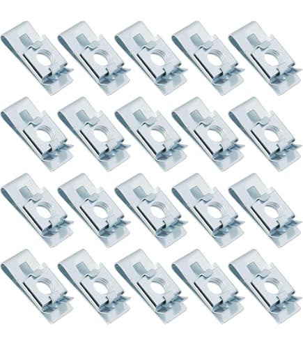Lot De 30 Clips De Fixation Métalliques Pour Panneaux Auto - 20x 21.5x15mm + 10x 14x9mm