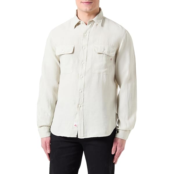 Camisa Vaquera Replay Para Hombre - Corte Regular, Denim 6.5 Oz Azul Oscuro
