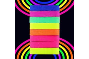 CPEELSDO 8 Rollen Neon Klebeband – Fluoreszierendes Leuchtklebeband, Leuchtendes Gaffers Tape für Partydekoration, Halloween, DIY und Handwerk (5m x 1,5cm)