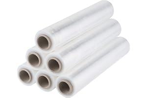 TK THERMALKING Film étirable pour palette, transparent, 20 my, 300 m de long, extensible et résistant à la déchirure, film d’emballage plastique (6)