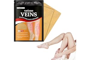 komsoup Krampfaderpflaster - 12/24/ Besenreiser-Behandlung für die Beine,Krampfadern-Pflaster für die Gesundheit der Venen, Veinhealth Krampfadern-Behandlungspflaster zur Linderung