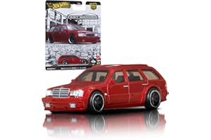Hot Wheels Mercedes-Benz AMG Estate Voiture Premium Car Culture à collectionner, modèle en métal à l’échelle 1/64, véhicule Fast Wagons avec pneus Real Riders, JBK69