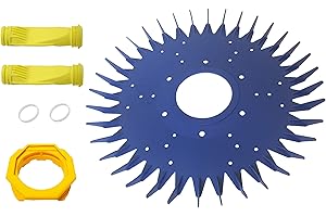 ATIE 6 Pieces Pool Cleaner Rebuild Kit Replacement Parts Including Finned Seal, Foot Pad, Diaphragm Fits For Zodiac Baracuda G3 G4 Pool Cleaner Finned Seal W70329, Foot Pad W70327, Diaphragm W69698