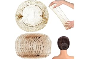 LZKHEH 30 Retine per Capelli Chignon Bambina Elastiche - Invisibili e Marroni. Ideali per Infermiere, Ballerini e Hostess di Compagnie Aeree. Scegli la comodità e lo stile con le nostre Retine per Capelli.