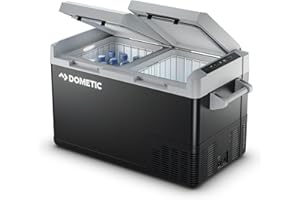 ‎DOMETIC DOMETIC CFF 70DZ Kompressor-Kühlbox – 70 Liter – Dual Zone mit separater Temperaturregelung, Kühlung bis -18 °C, 12/24/230 V, mit Batterieschutz – für Camping, Auto & Outdoor