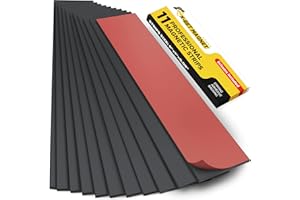 X-BET MAGNET X-bet Tiras magnéticas con parte trasera adhesiva - Tiras magnéticas para herramientas y cuchillos para cocina, garaje - Tira magnética adhesiva para soporte de herramientas para pared (11 piezas)