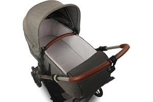 TititNins® - Funda Capazo Velcro para Jane Micro | Cubre Capazo Cuco Bebe | Vestidura Carro | Incluye Salvababas | Permite llevar el cubre pies | Paredes Suelo Acolchados | Algodón 100% | PIQUE BLANCO