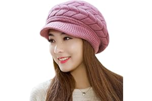 WKTRSM SWEDREAM Sombrero Invierno Gorros de Punto Gorras para Mujeres Crochet Cálido Suave Sombreros de Esqui